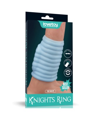 Vibrating Wave Knights Ring (Blue) - Wibrujący Pierścień Erekcyjny
