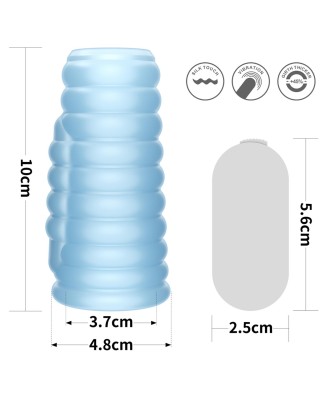 Vibrating Wave Knights Ring (Blue) - Wibrujący Pierścień Erekcyjny