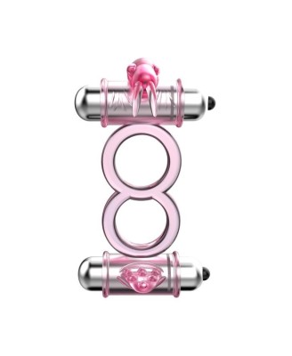 BAILE - BUNNY SNUGGLES COCK CLIT RING, 10 vibration functions