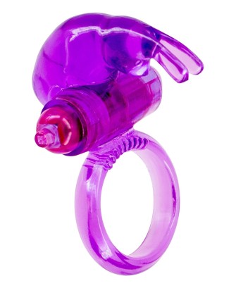 Rabbit Vibrating Cockring Purple
