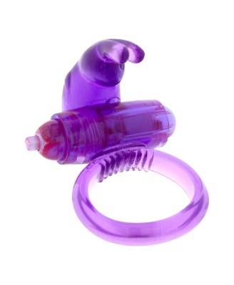Rabbit Vibrating Cockring Purple