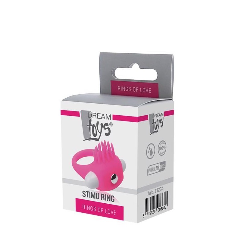 RINGS OF LOVE SILICONE STIMU RING PINK
