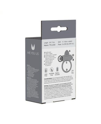Pierścień- Me You Us Classic Rabbit Cock Ring Transparent