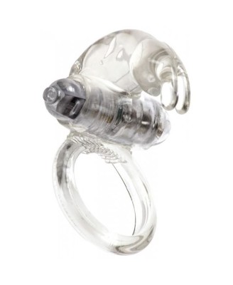 Pierścień- Me You Us Classic Rabbit Cock Ring Transparent