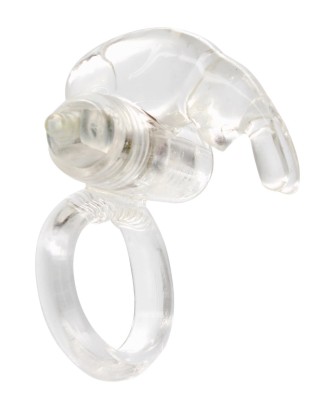 Rabbit Vibrating Cockring Transparent