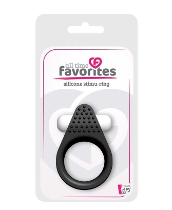 ALL TIME FAVORITES SILICONE STIMU-RING BLACK