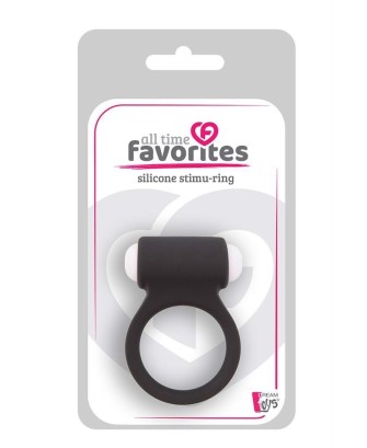 ALL TIME FAVORITES SILICONE STIMU-RING BLACK