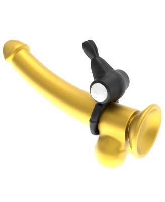 Power Clit Silicone Cockring Black