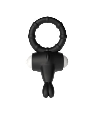 Power Clit Silicone Cockring Black