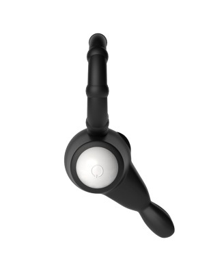Power Clit Silicone Cockring Black