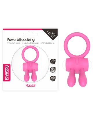 Power Clit Silicone Cockring Pink
