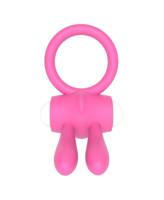 Power Clit Silicone Cockring Pink