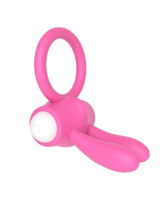 Power Clit Silicone Cockring Pink