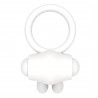 Power Clit Silicone Cockring White