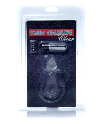 Pierścień-Dolphin Vibro CockRing Clear