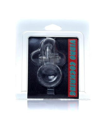 Pierścień-Rabbit Vibro CockRing Clear