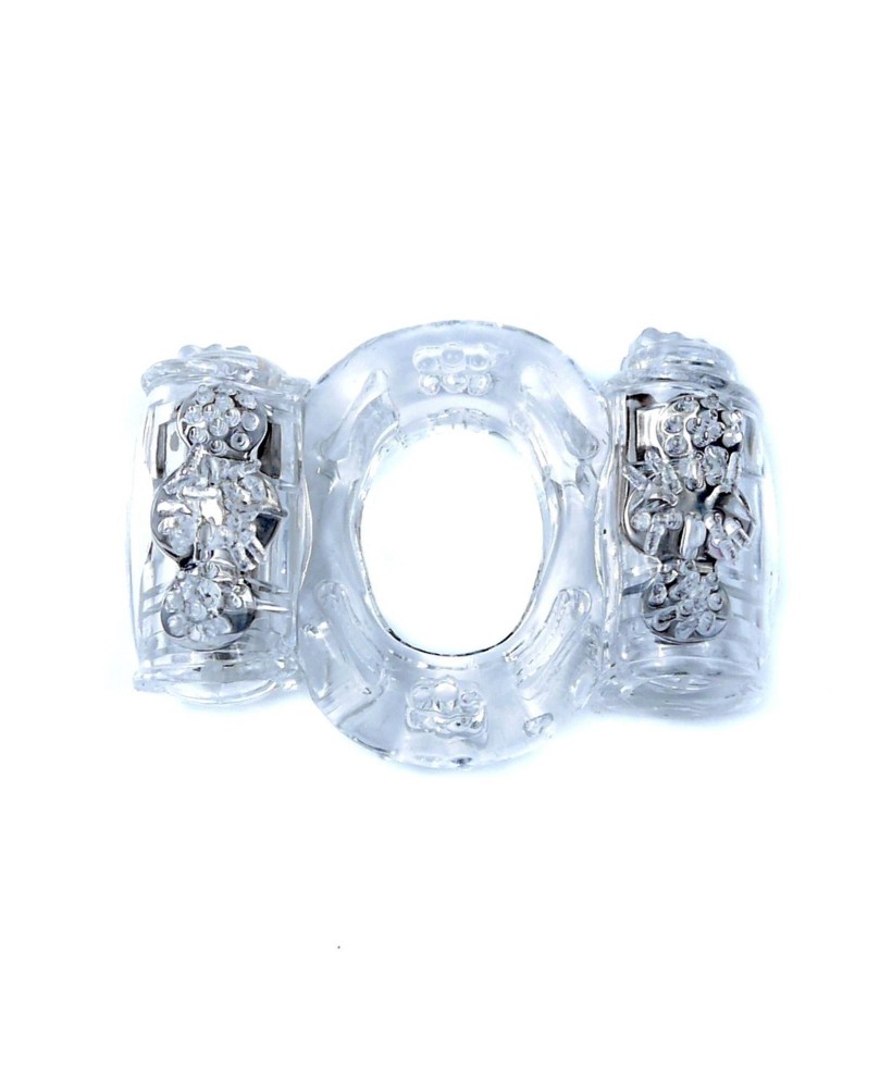 Pierścień-Vibrating CockRing Double Clear