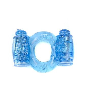 Pierścień-Vibrating CockRing Double Blue