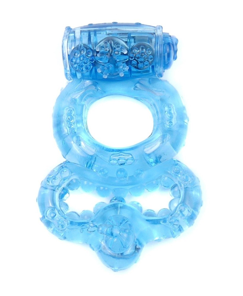 Pierścień-Vibrating CockRing Blue