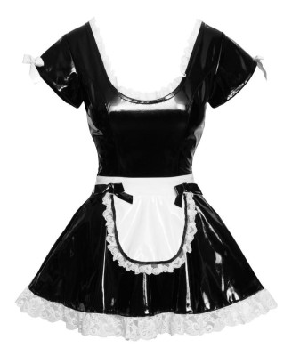 Vinyl Maid's Dress XL