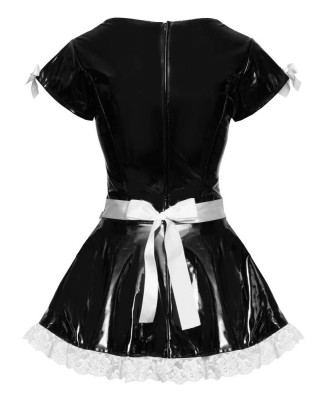 Vinyl Maid's Dress XL