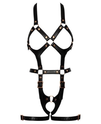 Bad Kitty Harness S/M - Różowa Uprząż Fetyszowa - BDSM