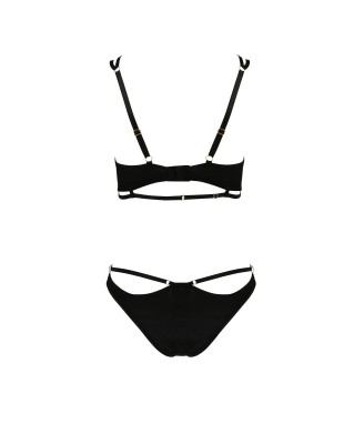 Bielizna-VICTORIA BIKINI black L/XL - Casmir