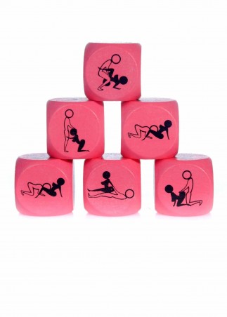 Zabawka-Kostka Miłości 25mm RÓŻOWA - 1 sztuka