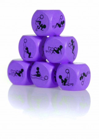 Kostka Miłości 25mm FIOLETOWA - 1 sztuka