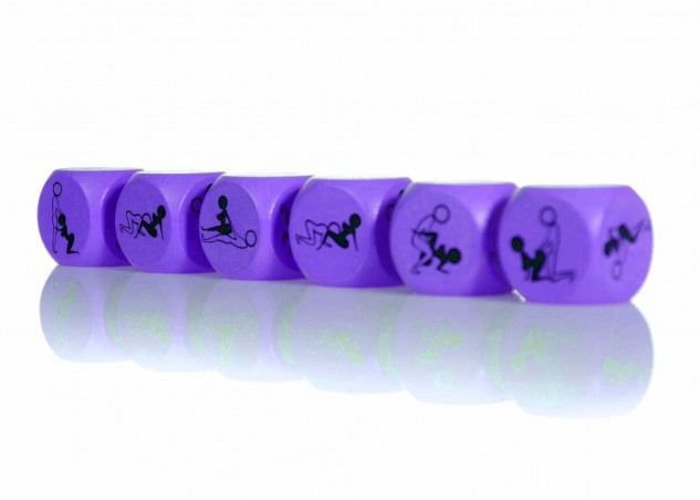 Kostka Miłości 25mm FIOLETOWA - 1 sztuka