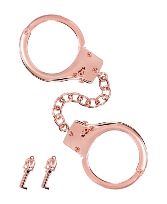 Menottes pour poignets en métal or rose