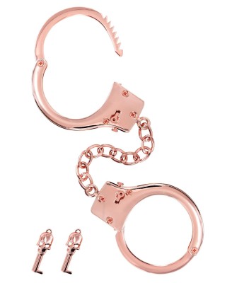 Menottes pour poignets en métal or rose