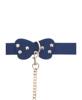 Silicone Collar and Leash Blue