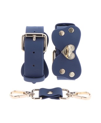 Silicone Wrist Cufs Set Blue