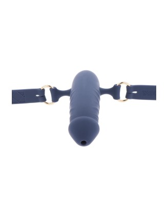 Silicone Breathable Penis Gag Blue