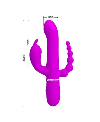 PRETTY LOVE - Cammy Purple, Twinkled Tenderness, 7 thumping functions 7 vibration functions 4 rolling functions
