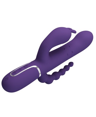 PRETTY LOVE - Cammy Dark Purple, Twinkled Tenderness, 7 thumping functions 7 vibration functions 4 rolling functions