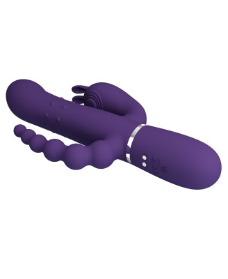 PRETTY LOVE - Cammy Dark Purple, Twinkled Tenderness, 7 thumping functions 7 vibration functions 4 rolling functions
