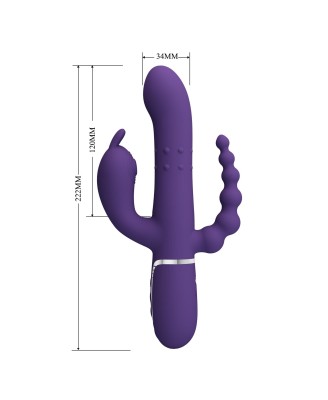 PRETTY LOVE - Cammy Dark Purple, Twinkled Tenderness, 7 thumping functions 7 vibration functions 4 rolling functions