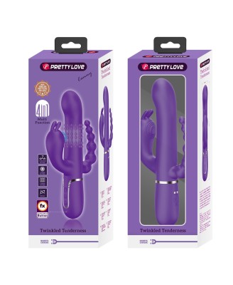 PRETTY LOVE - Cammy Dark Purple, Twinkled Tenderness, 7 thumping functions 7 vibration functions 4 rolling functions