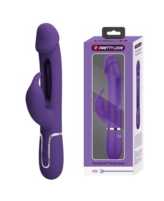 PRETTY LOVE - Kampas dark Purple, 7 vibration functions 4 licking settings