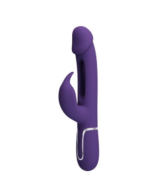 PRETTY LOVE - Kampas dark Purple, 7 vibration functions 4 licking settings