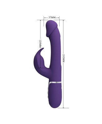 PRETTY LOVE - Kampas dark Purple, 7 vibration functions 4 licking settings
