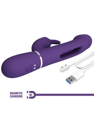 PRETTY LOVE - Kampas dark Purple, 7 vibration functions 4 licking settings