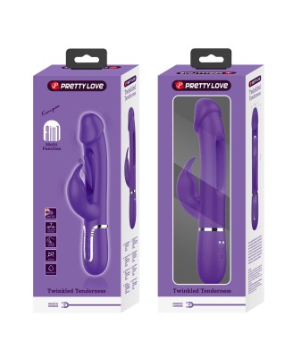 PRETTY LOVE - Kampas dark Purple, 7 vibration functions 4 licking settings