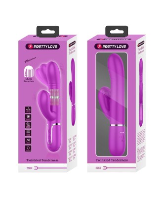 PRETTY LOVE - Mariana Purple, 7 vibration functions 7 thrusting settings, 4 rolling functions, 4 nodding functions