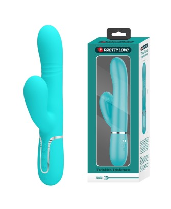 PRETTY LOVE - Mariana light blue, 7 vibration functions, 7 thrusting settings, 4 rolling functions, 4 nodding functions