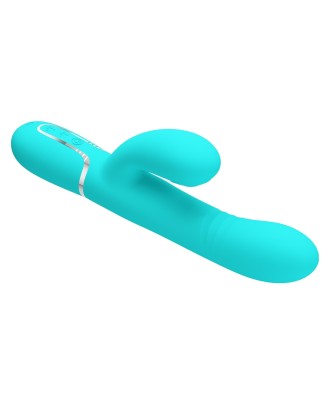 PRETTY LOVE - Mariana light blue, 7 vibration functions, 7 thrusting settings, 4 rolling functions, 4 nodding functions