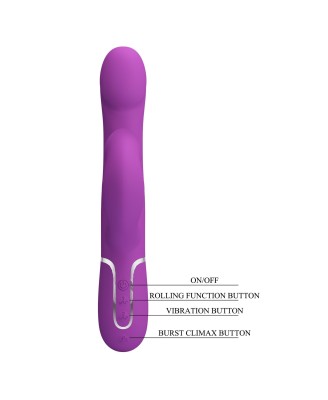 PRETTY LOVE - Falin Purple, 7 vibration functions 4 rolling functions Memory function