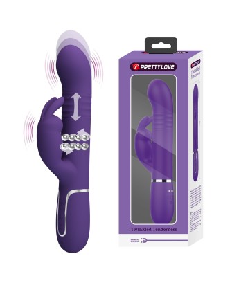 PRETTY LOVE - Coale dark Purple, 7 vibration functions 4 rotation functions 4 thrusting settings